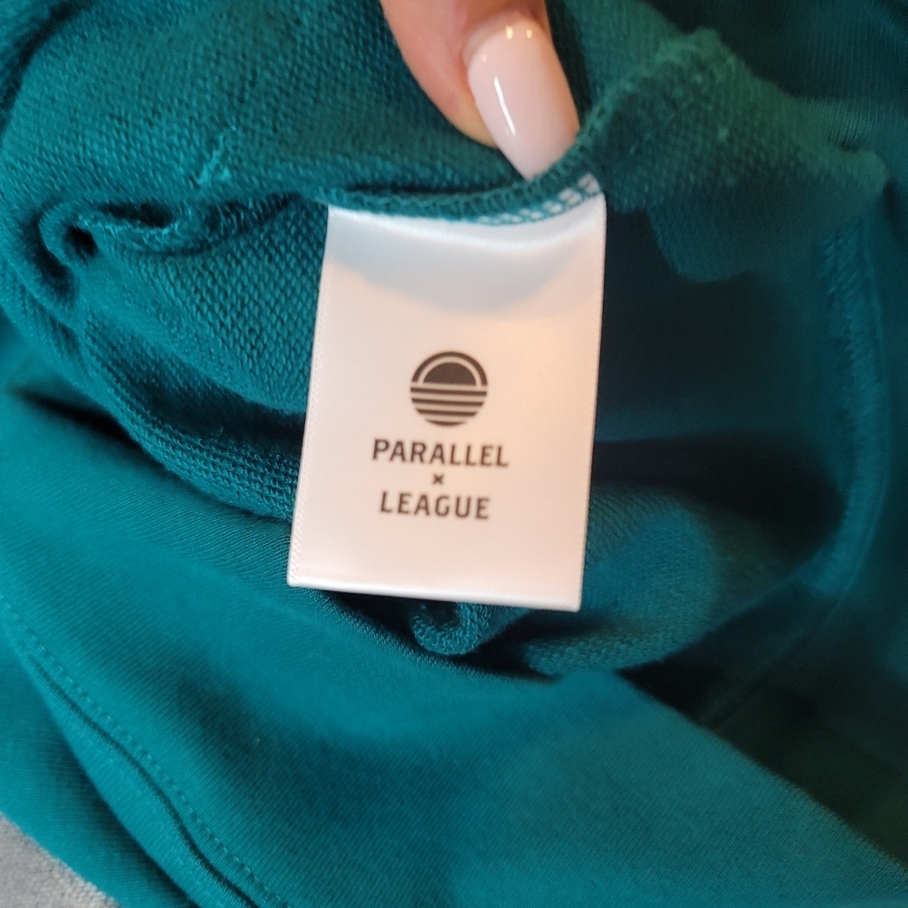 PARALLEL X LEAGUE CRUZ HOODIE -EMERALD KANGAROO POCKET MEN'S SIZE SM, MED. & LRG - Picture 11 of 13